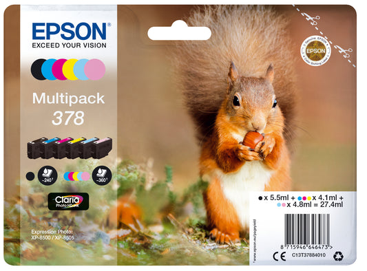 Epson Multipack Claria Photo HD T 378 (6 colors)          T 3788