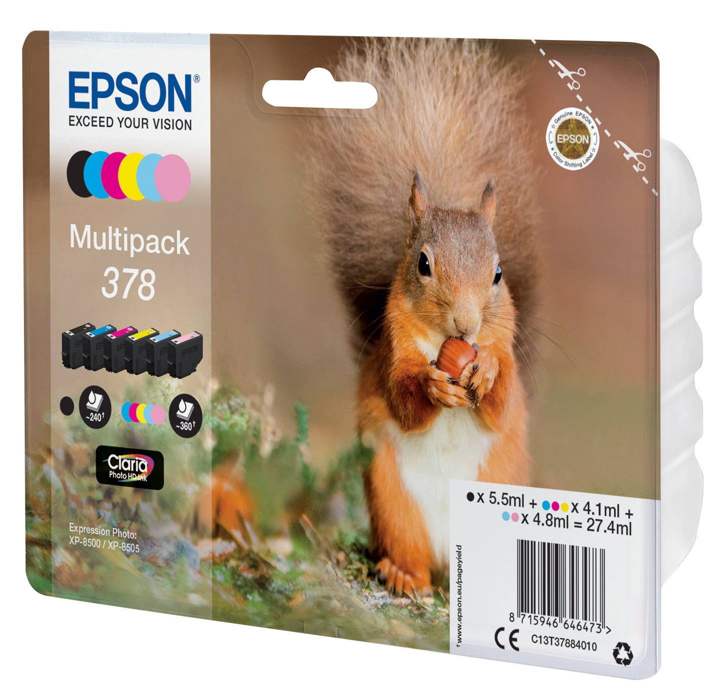 Epson Multipack Claria Photo HD T 378 (6 colors)          T 3788