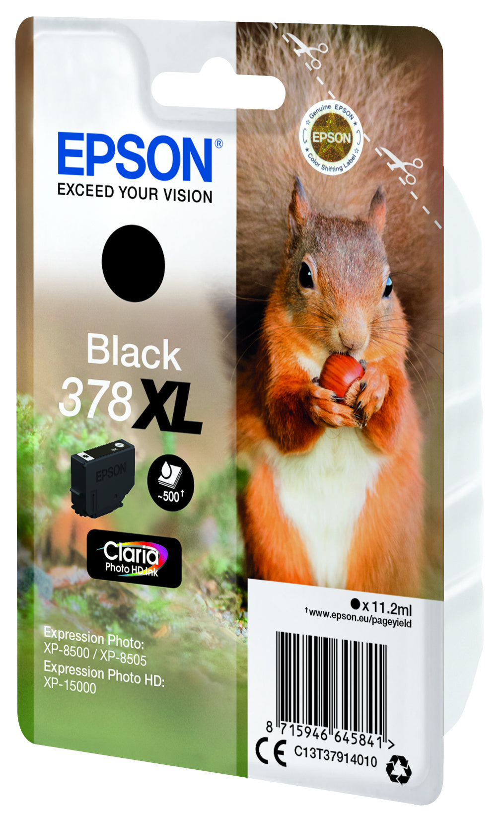 Epson ink cartridge black Claria Photo HD 378 XL    T 3791
