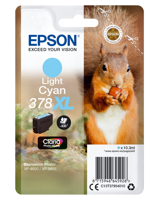 Epson ink cartridge light cyan Claria Photo HD 378 XL    T 3795