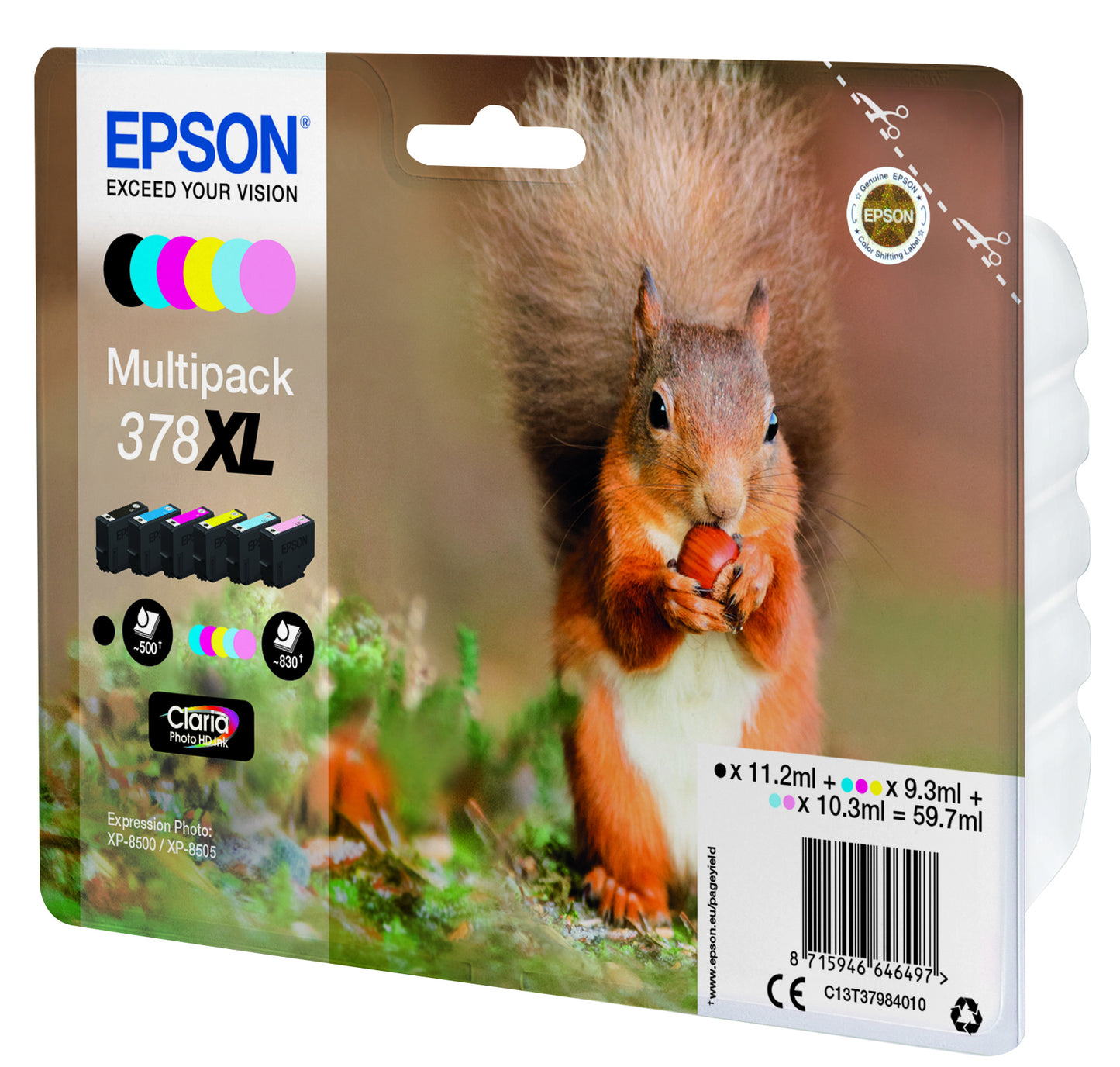 Epson Multipack Claria Photo HD T 378 XL (6 colors)       T 3798