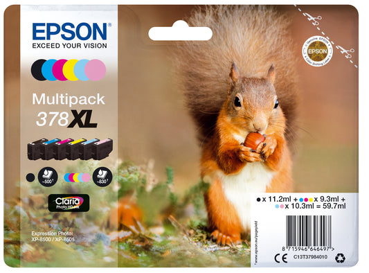 Epson Multipack Claria Photo HD T 378 XL (6 colors)       T 3798