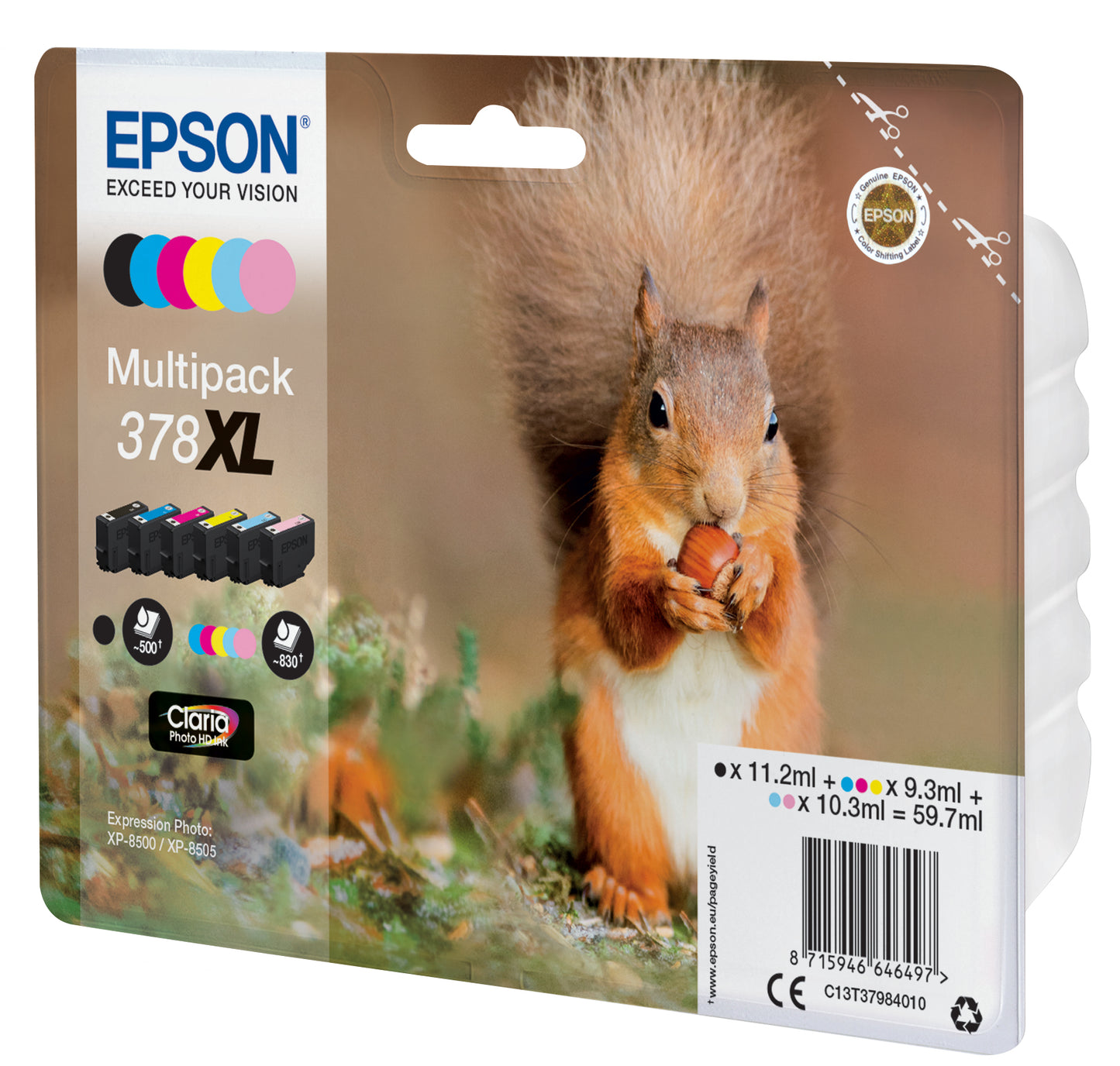 Epson Multipack Claria Photo HD T 378 XL (6 colors)       T 3798
