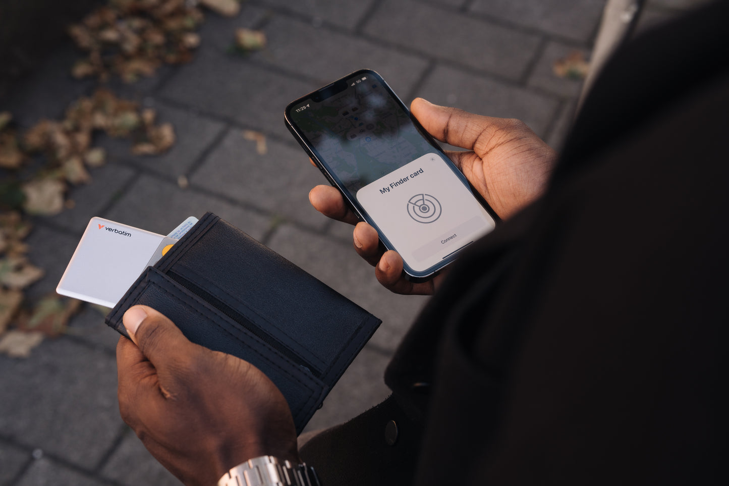 1x3 Verbatim My Finder Card BT schw.silb.weiß MYFCR-03BSW 32141