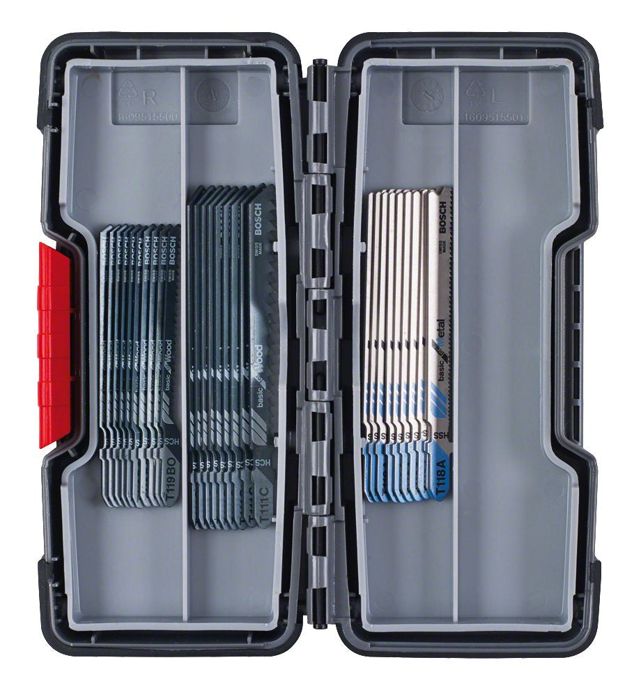 Bosch 30 pcs. Jigsaw Blade Kit Wood and Metal T119BO, T111C, T