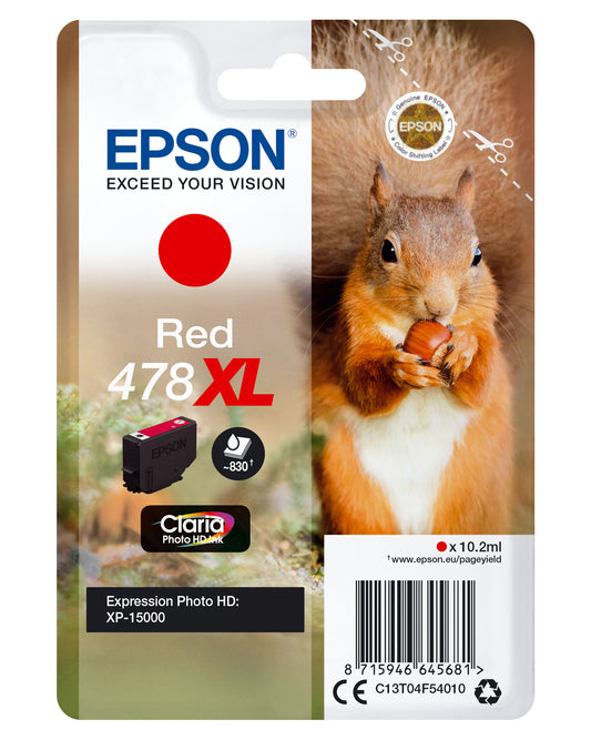 Epson ink cartridge red Claria Photo HD 478 XL    T 04F5