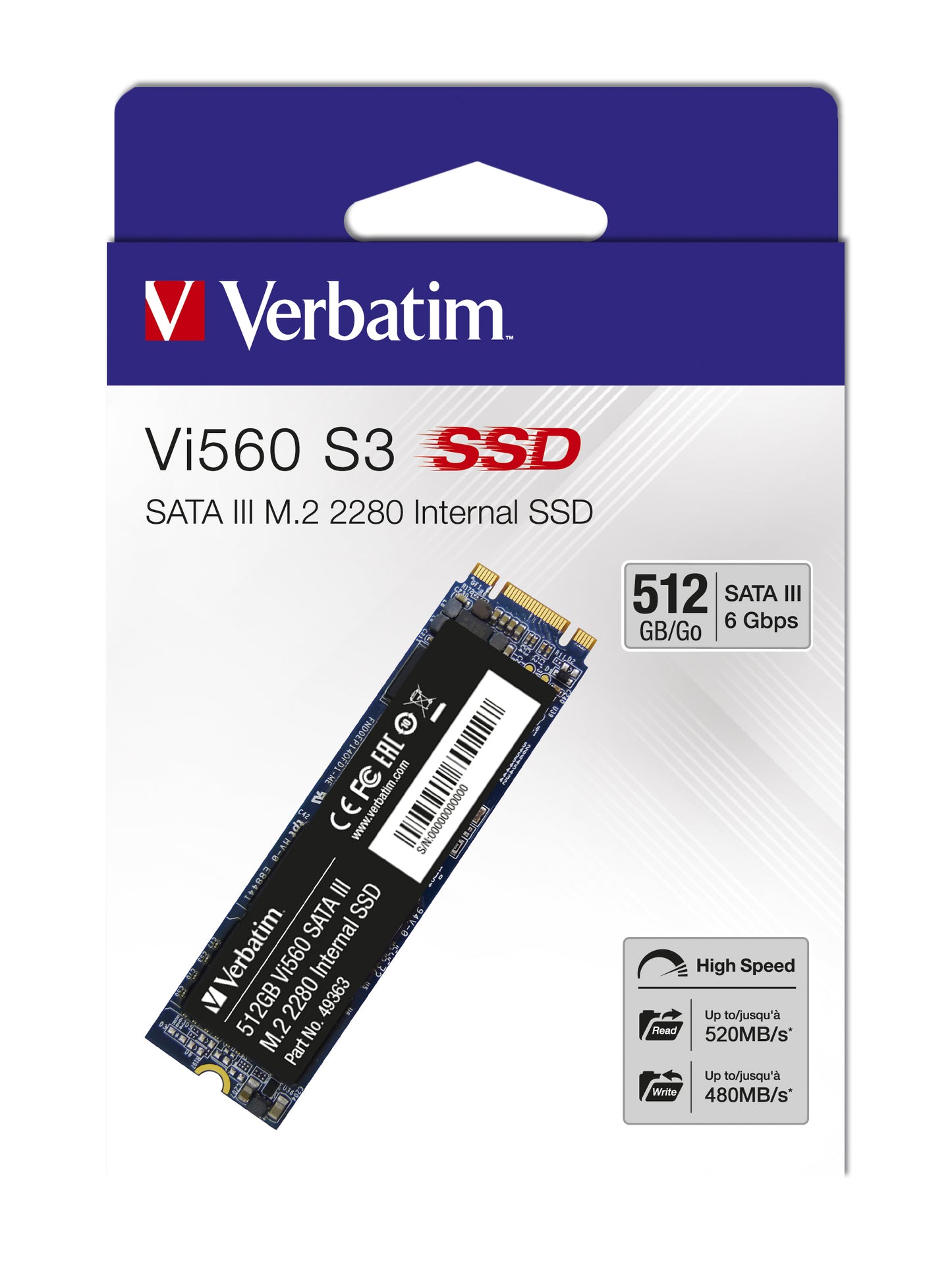 Verbatim Vi560 S3 M.2 SSD  512GB 49363