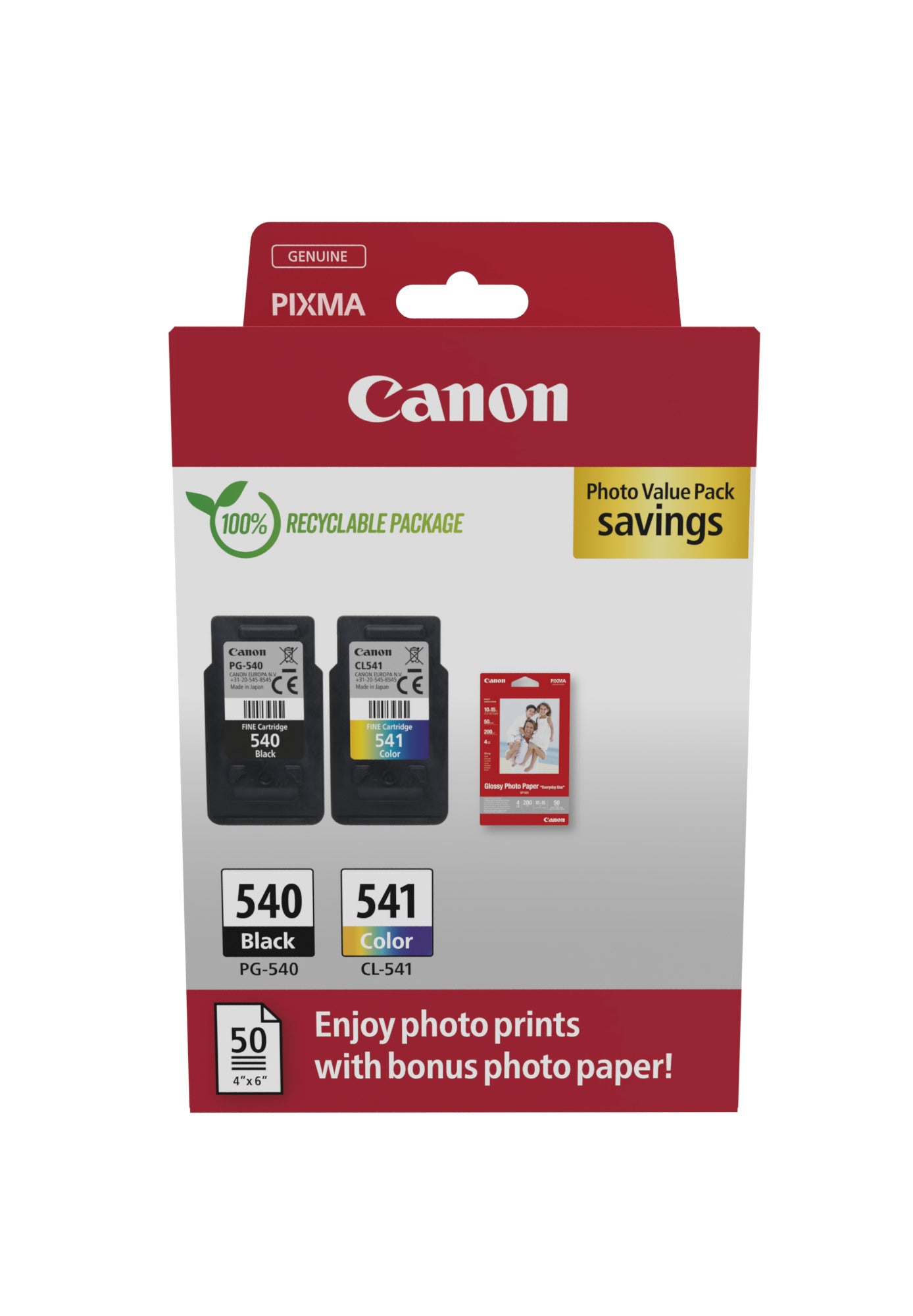Canon PG-540 / CL-541 Photo Value Pack