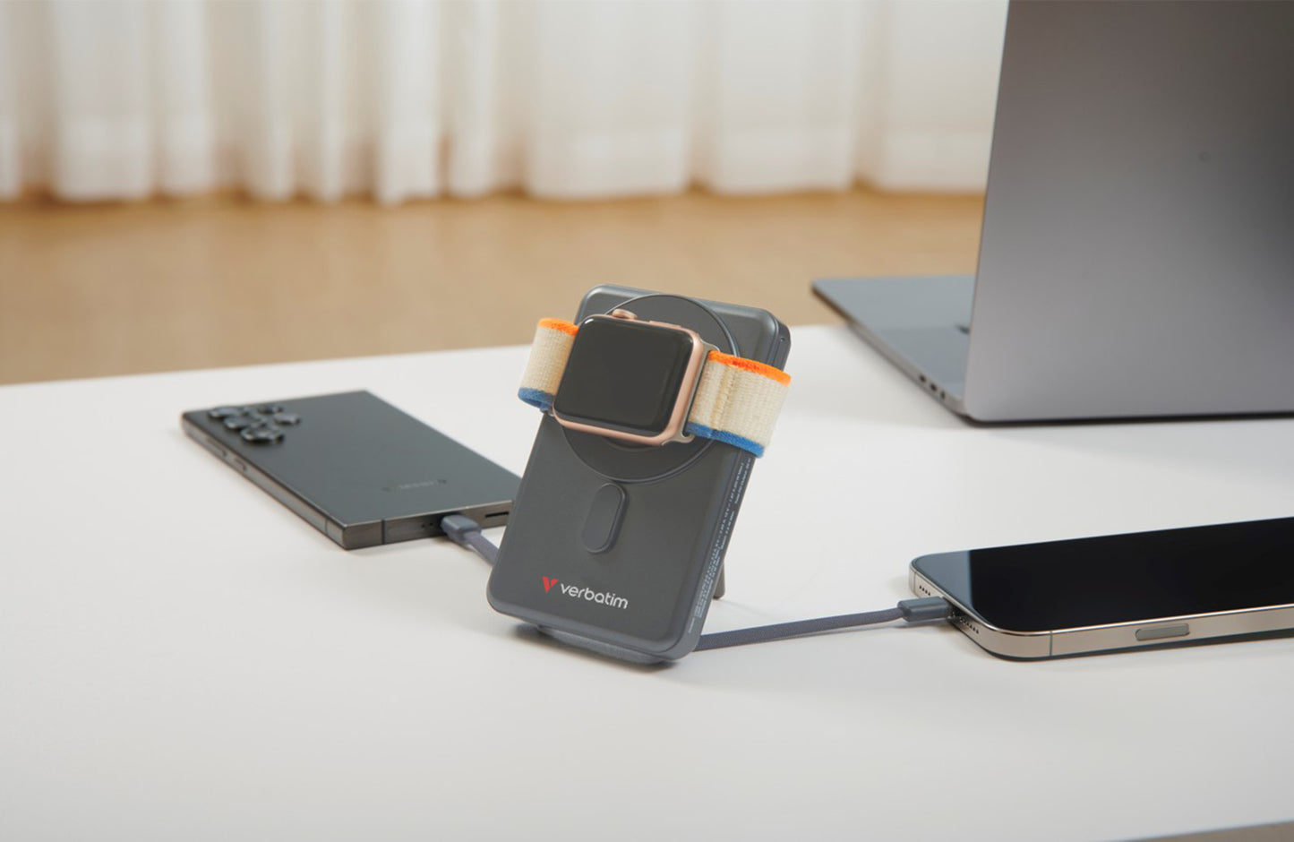 Verbatim Charge´n´Go 2C  5000mAh magn. PB grau inkl.2 Kabel 32251