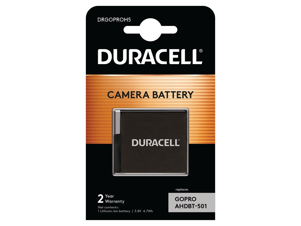 Duracell Li-Ion Battery 1250mAh for GoPro Hero 5/Hero 6/Hero 7