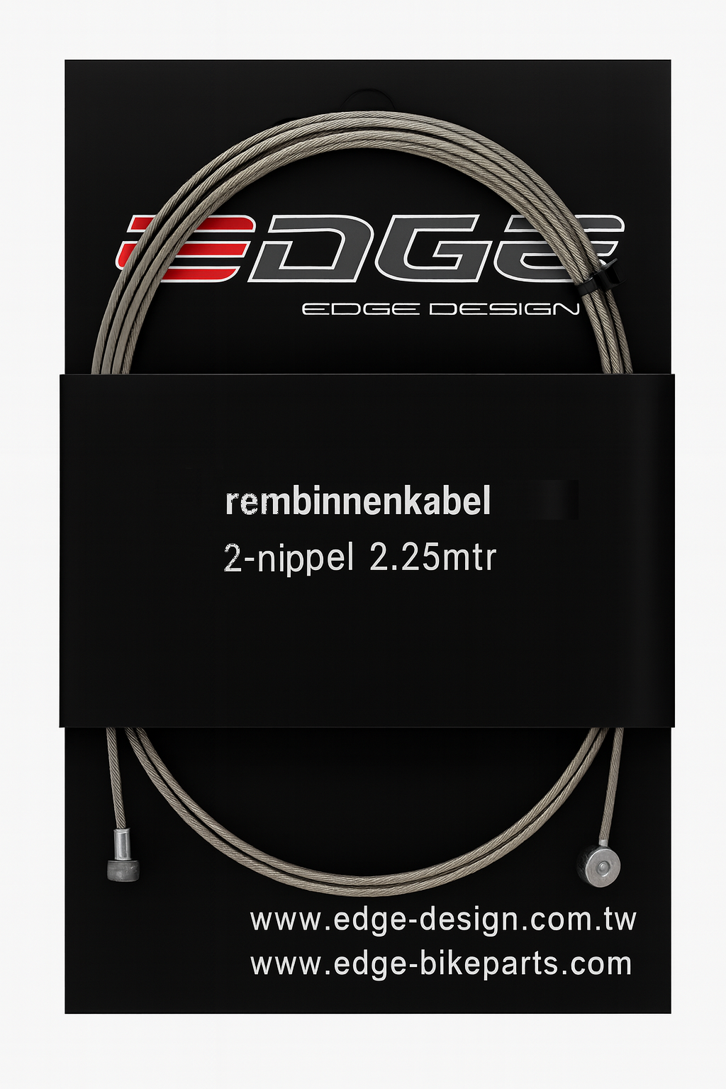 Rem binnenkabel Edge 2250 mm met 2 nippels