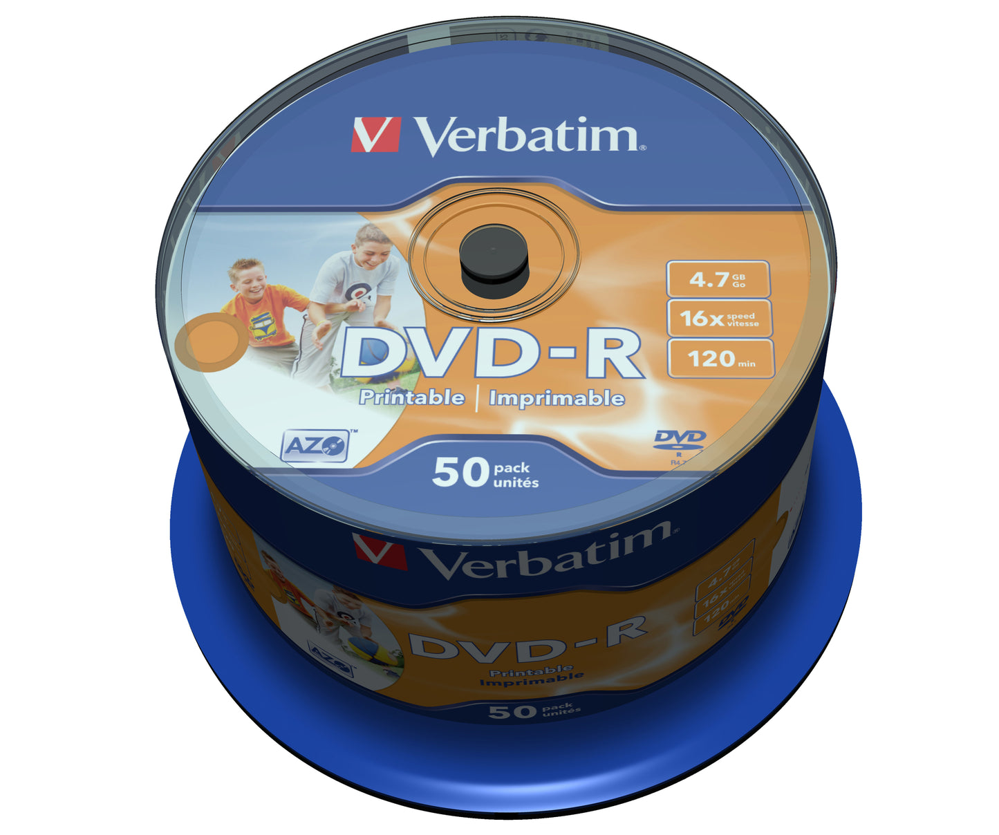 1x50 Verbatim DVD-R 4,7GB 16x Speed, photo printable