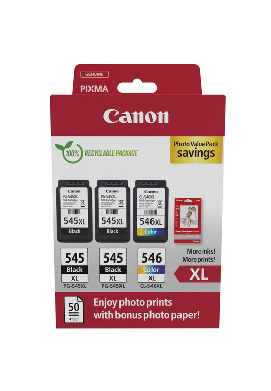 Canon PG-545 XL x2 / CL-546 XL Photo Value Pack