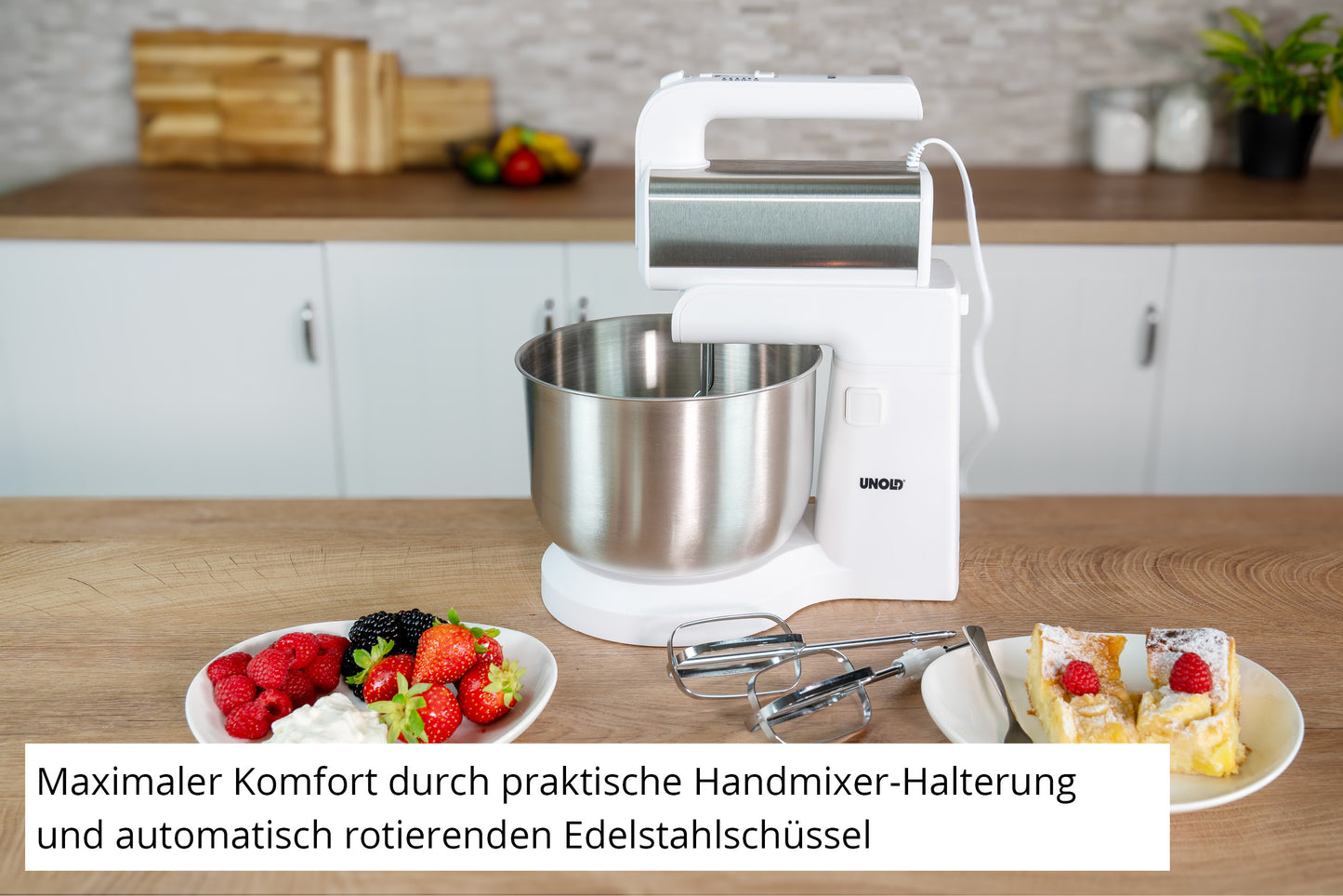 Unold 78720  Hannah         weiß Handmixer mit Rührschüssel