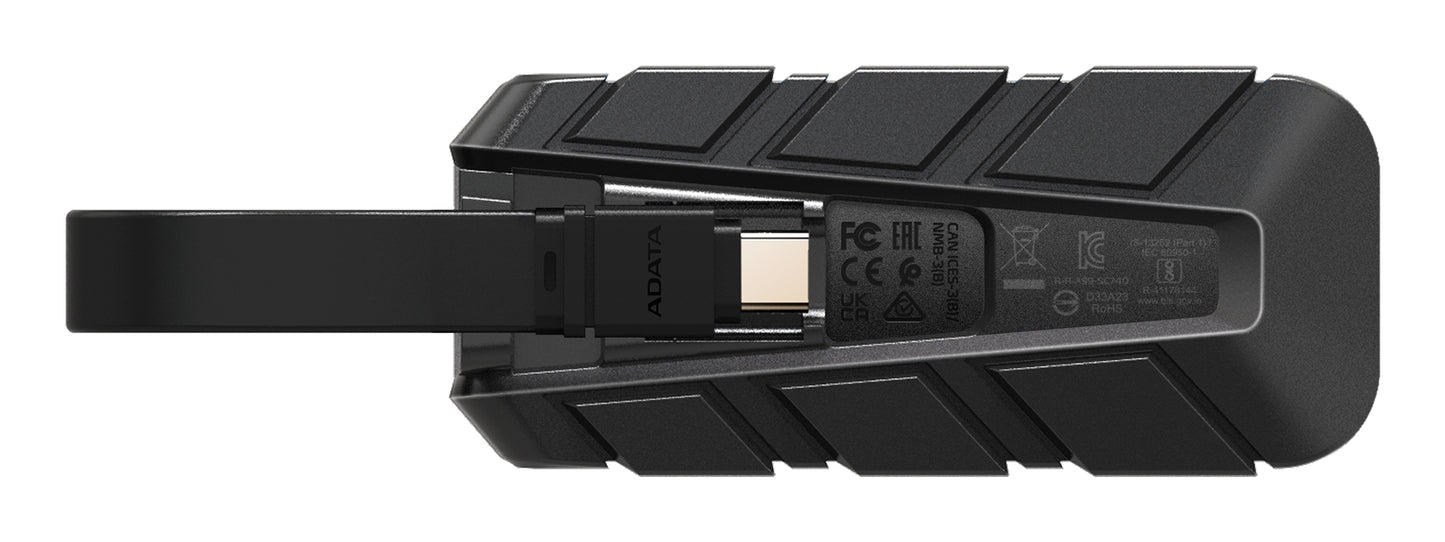 ADATA Externe SSD SC740    500GB Plug&Go blue 1050/1000  MIL.STD