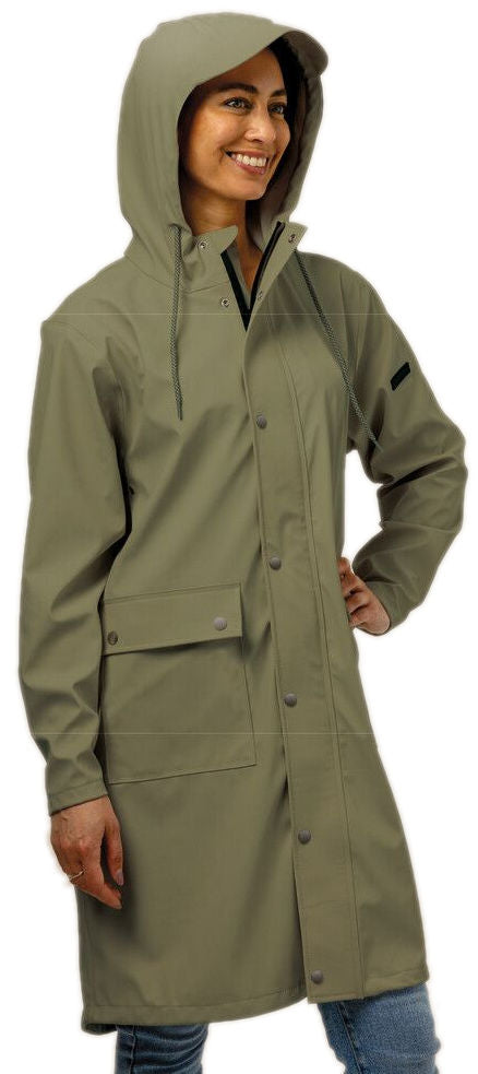 Regenjas Mirage Rainfall Trenchcoat - maat XL - gemaakt van polyester soft touch - olive green