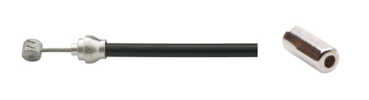 Remkabelset achter Elvedes 1700mm / 2250mm verzinkt 2 nippels - zwart (op kaart)