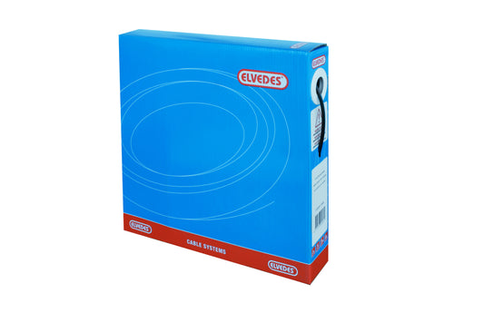 Rem buitenkabel Elvedes met voering ø5,0mm / 30 meter - zilver (in een doos)