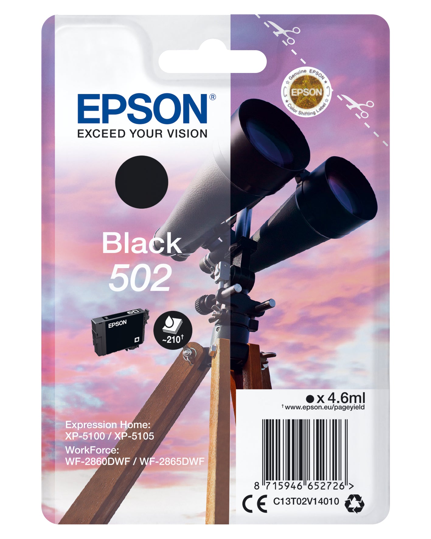 Epson T02V1 orig zw 502  4.6ml