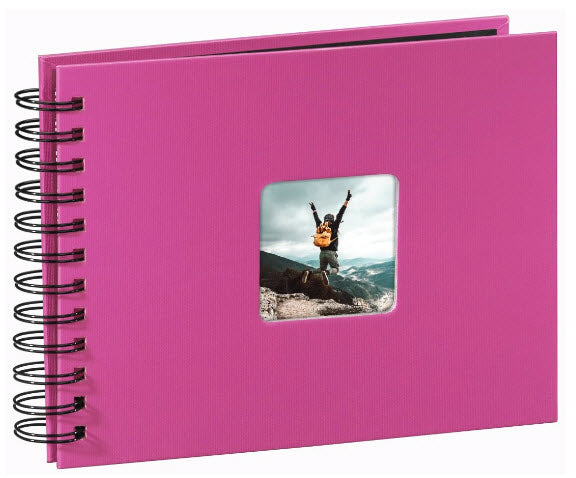 Hama  Fine Art  Spiral pink 24x17 50 black Pages 113674