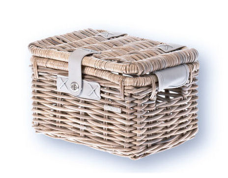 Rotan fietsmand Basil Denton Small 35 x 24 x 20 cm - nature grey