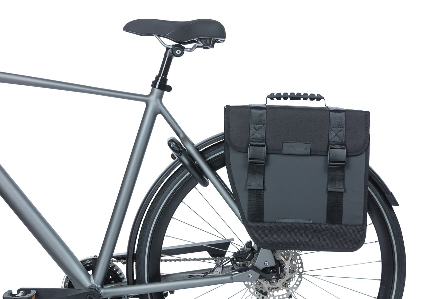 Fietstas Basil Tour Waterproof Left 14 liter 34 x 14 x 34 cm  - zwart