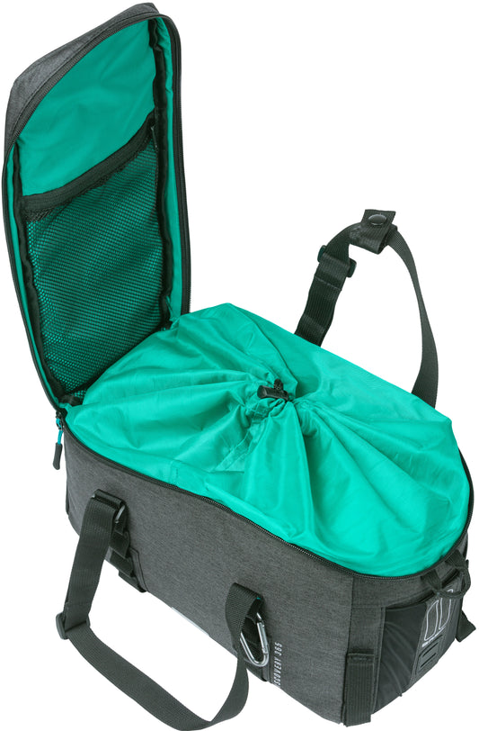 Bagagedragertas Basil Discovery 365D 9 liter 36 x 16 x 20 cm - zwart melee