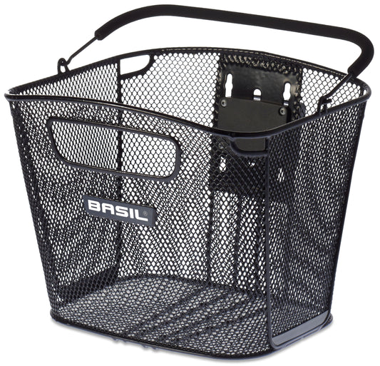 Fietsmand Basil Bold Front KF 28 x 34 x 27 cm - zwart