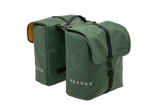 Dubbele fietstas New Looxs Odense Double MIK 39 liter 34 x 16 x 38 cm (x2) - groen