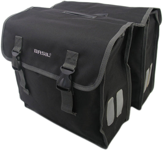 Dubbele fietstas Basil Mara XL 35 liter 35 x 15 x 32 cm - zwart