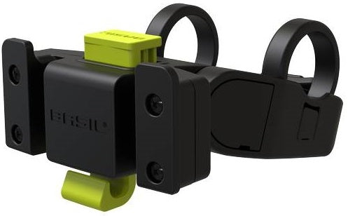 Stuurbochthouder Basil voor klickfix platen - zwart