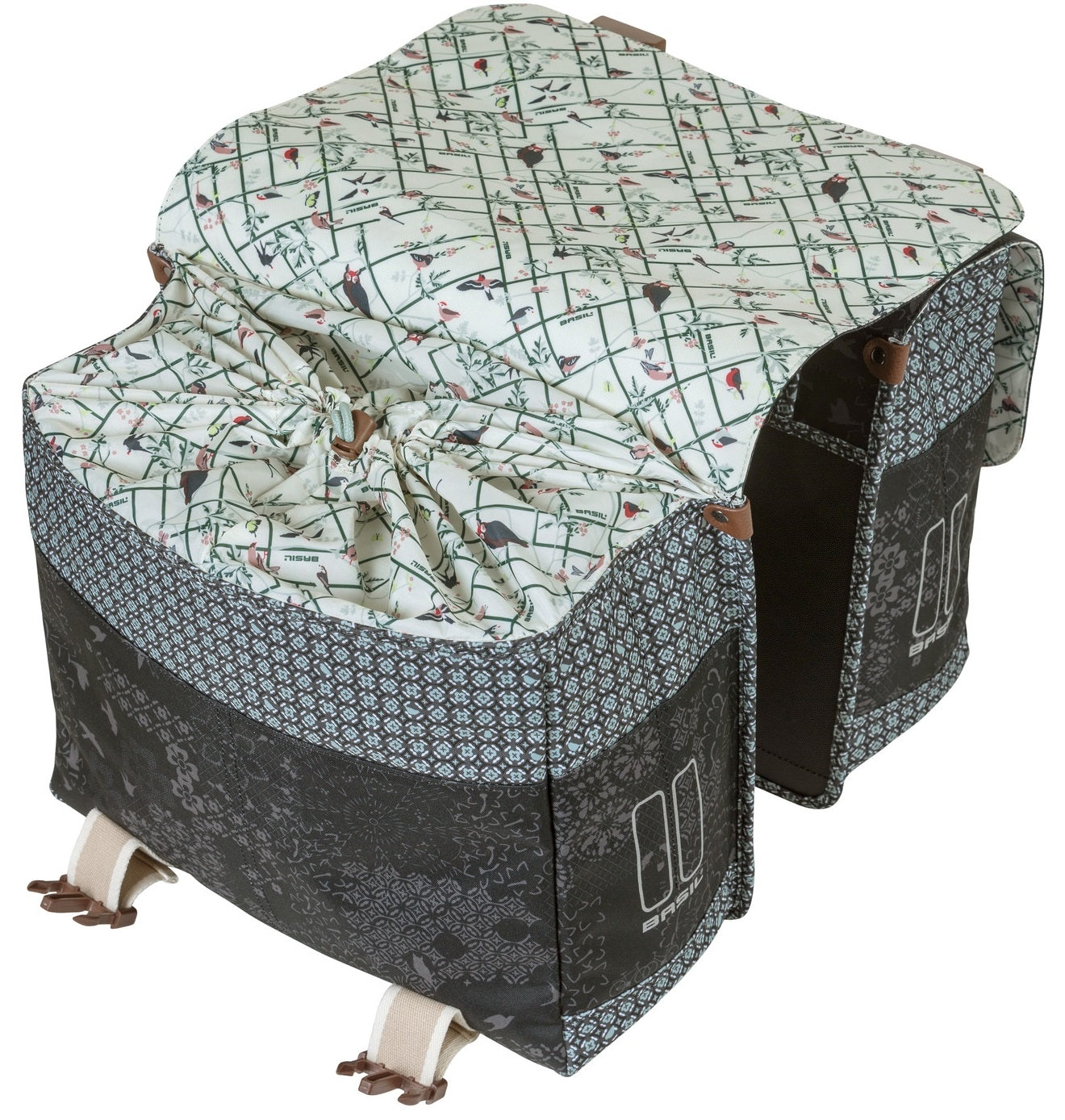 Dubbele fietstas Basil Bohème Carry All - 35 liter - zwart