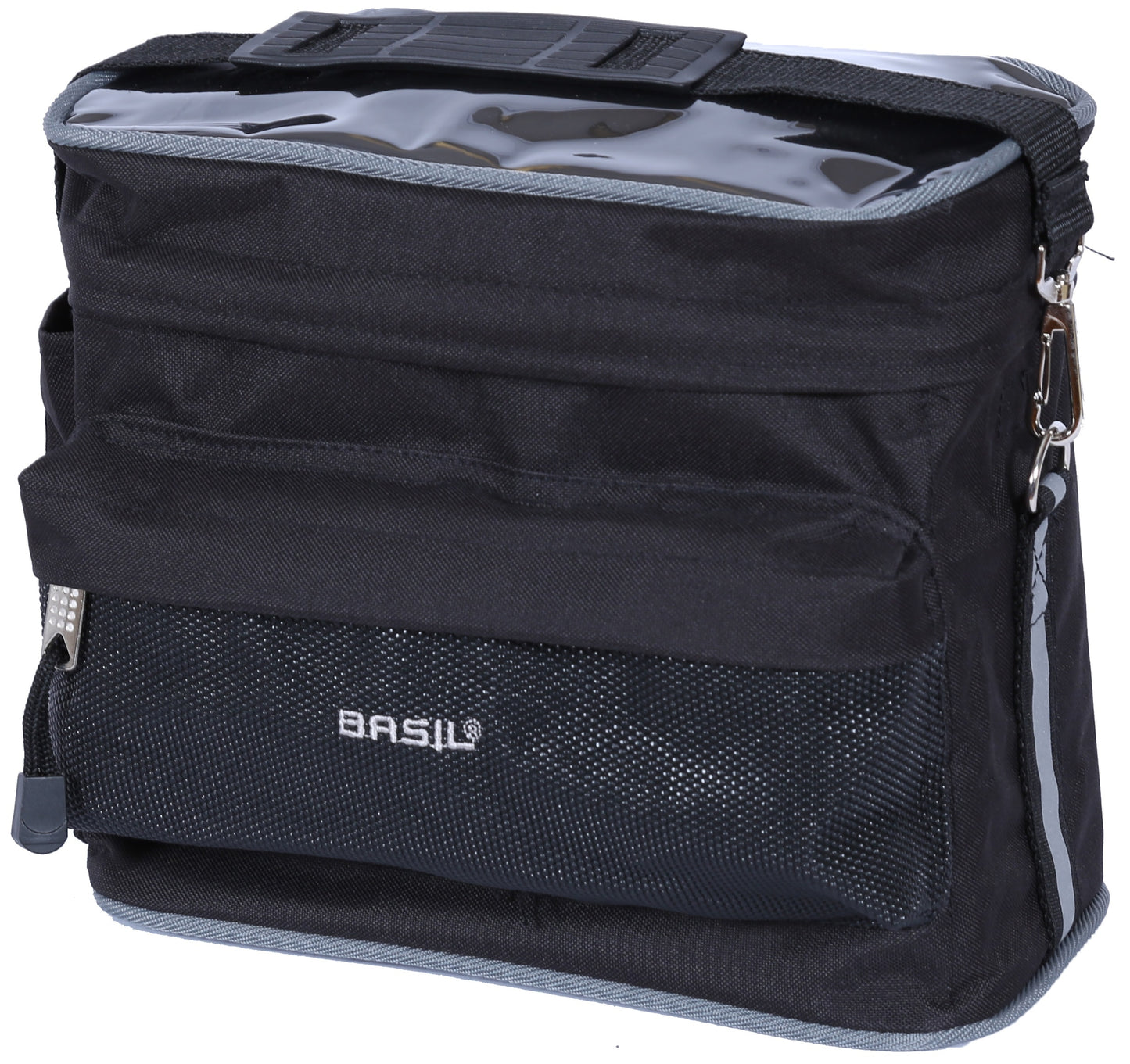 Stuurtas Basil Mali 8 liter 26 x 17 x 22 cm  - zwart