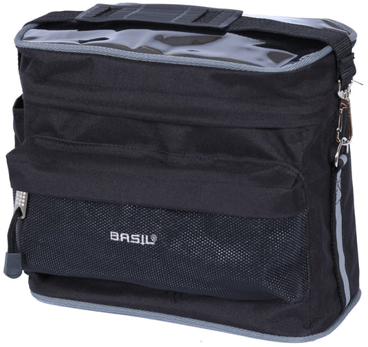 Stuurtas Basil Mali 8 liter 26 x 17 x 22 cm  - zwart