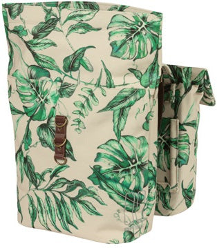 Dubbele fietstas Basil Ever-Green 28 tot 32 liter 28 x 16 x 35 cm - sandshell beige