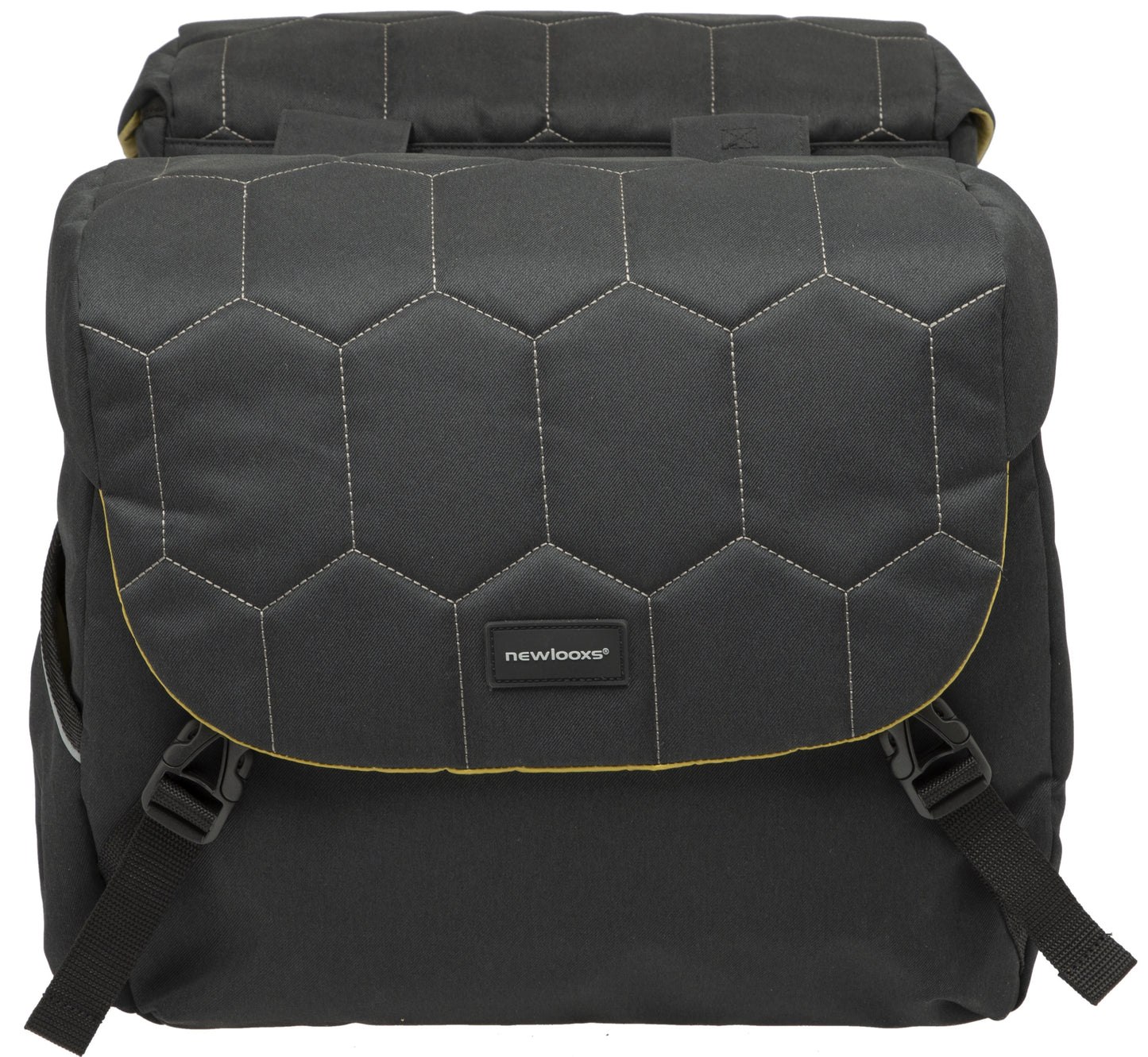 Dubbele fietstas New Looxs Mondi Joy Double 38 liter 37 x 16 x 32 cm (2x) - quilted black