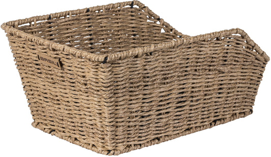 Fietsmand Basil Cento Rattan Look 47 x 34 x 22 cm - bruin