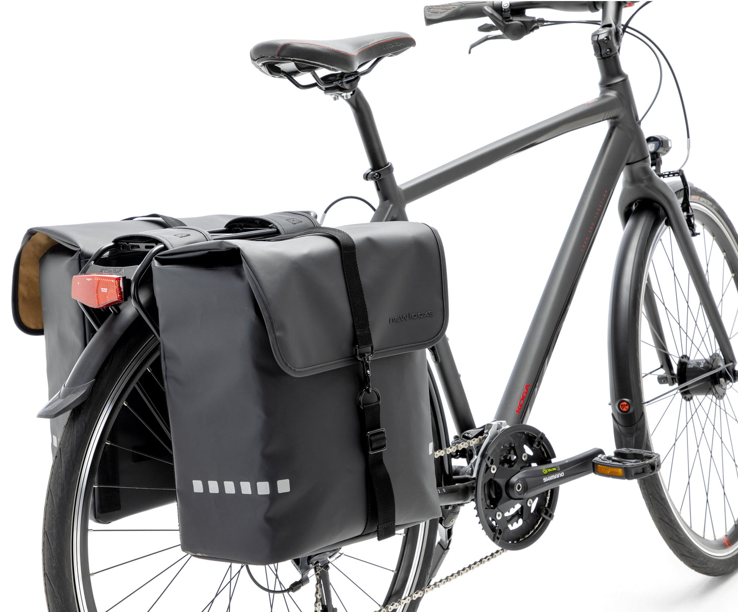 Dubbele fietstas New Looxs Odense 39 liter 34 x 16 x 38 cm (x2) - zwart