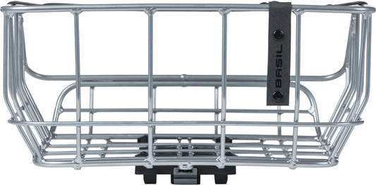 Fietsmand Basil Portland Rear MIK 25 liter 43 x 36 x 22 cm - chroom