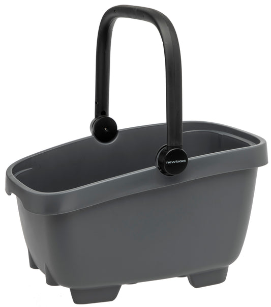 Gerecyclede  (honden)fietsmand New Looxs Clipper Racktime - 28 liter 49 x 37 x 29 cm - anthraciet
