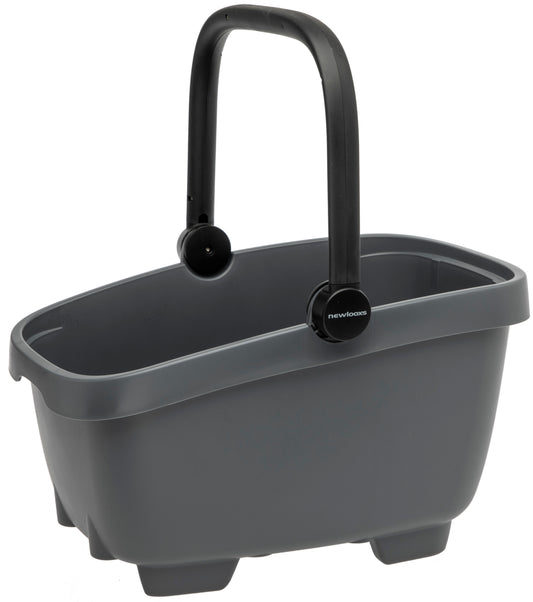 Gerecyclede (honden)fietsmand New Looxs Clipper MIK 28 liter - 49 x 37 x 29 cm - anthraciet