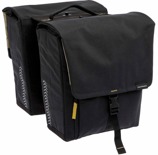 Dubbele fietstas New Looxs Tulum 32 liter 35 x 17 x 37 cm (2x) - zwart afneembaar