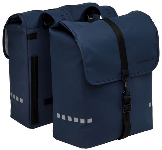 Dubbele fietstas New Looxs Odense 39 liter 34 x 16 x 38 (2x) - donkerblauw