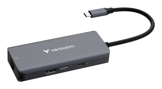 Verbatim USB-C Essentials Multi- Port Hub 6 Port with RJ45  32157