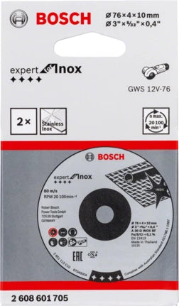 Bosch Roughing Wheel 76x4x10mm ExpertforInox