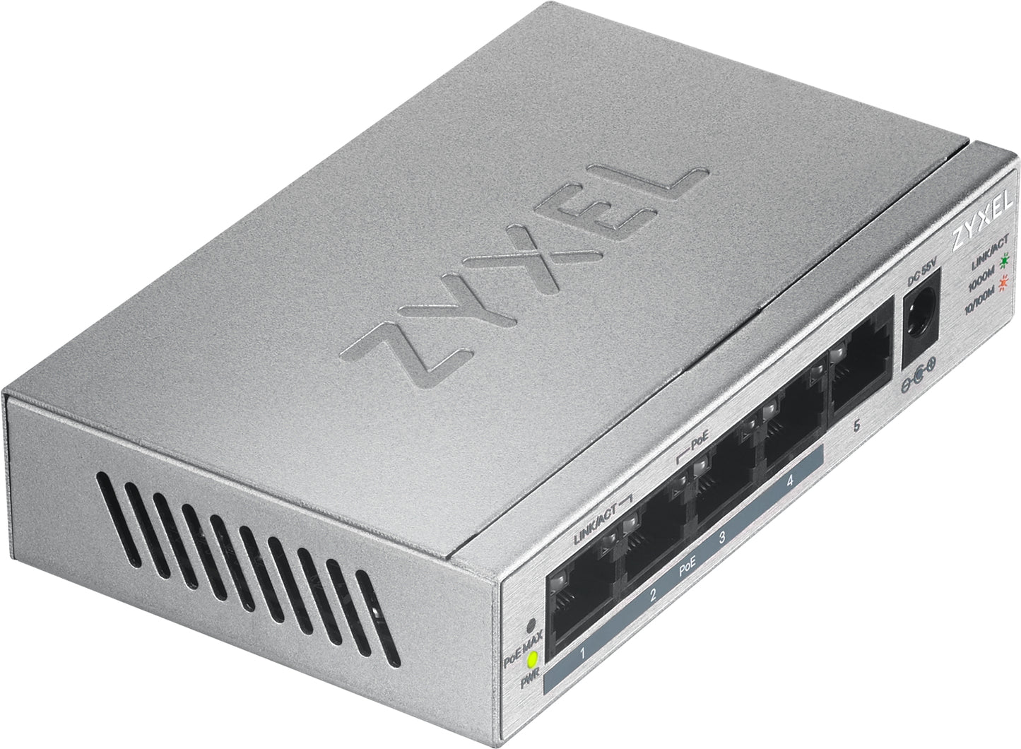 Zyxel GS1005-HP 5-Port Desktop PoE+ Switch
