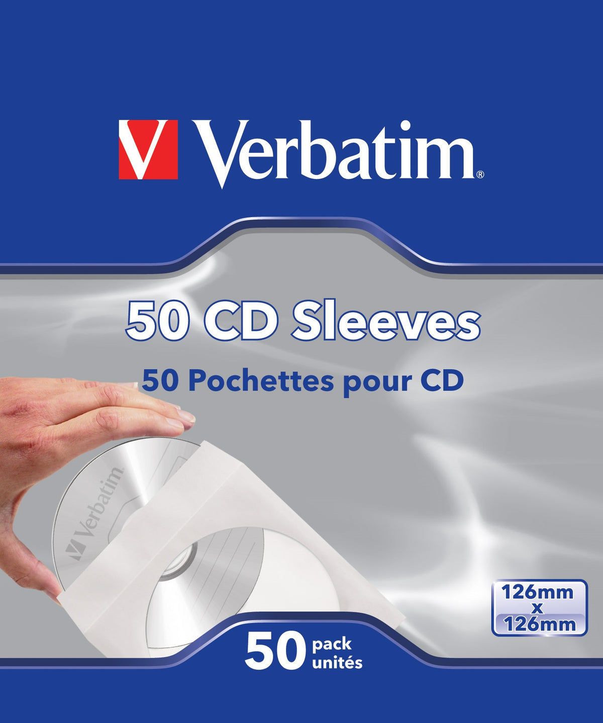 Verbatim CD/DVD Papersleeve 50-Pack