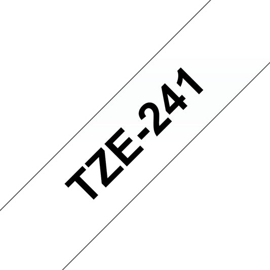 Brother labelling tape TZE-241 white/black   18 mm