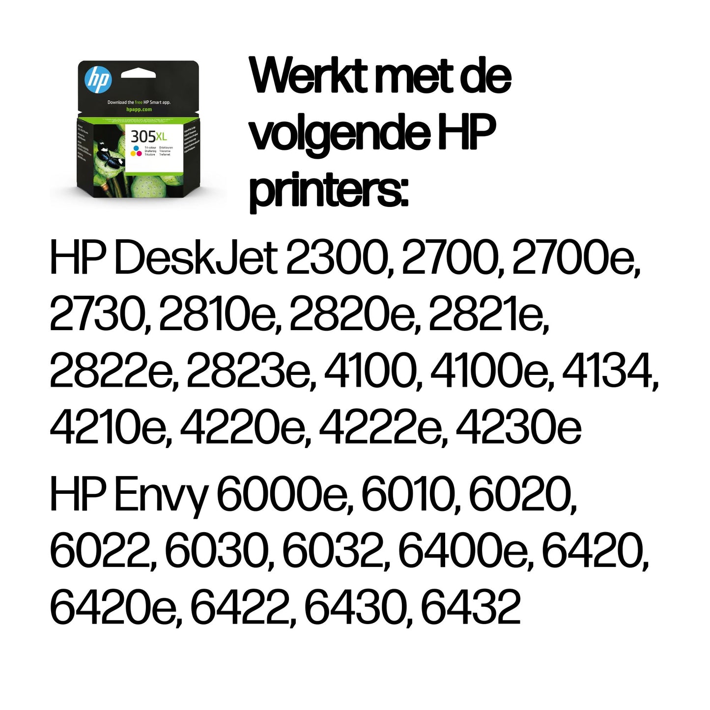 HP 3YM63AE ink cartridge 3-colors No. 305 XL