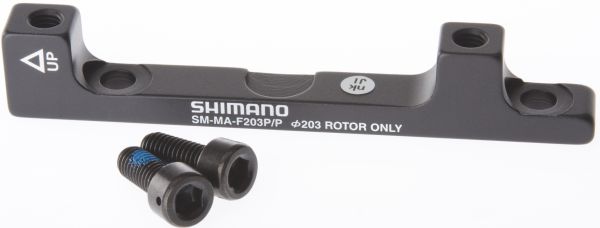 Schijfremadapter Shimano van PM remklauw naar PM vork / frame